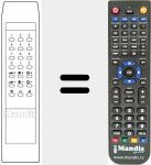 Replacement remote control for TV A 1
