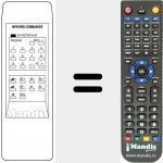 Replacement remote control for 3600VR / 29 PROGR
