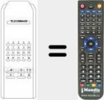 Replacement remote control for 51 SERIES