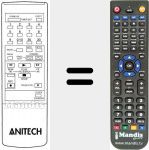 Replacement remote control for AE-6001