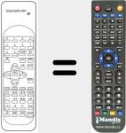 Replacement remote control for DIGICOMPUTER 43 (ver