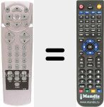 Replacement remote control for ID-68