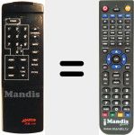 Replacement remote control for ODE 622