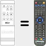 Replacement remote control for RC 37