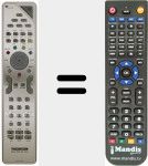 Replacement remote control for RCS 615 TCL M1