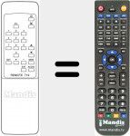 Replacement remote control for REMOTE T19