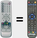 Replacement remote control for RM-L1704