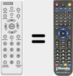 Replacement remote control for SYSTER+