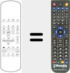 Replacement remote control for UF 1