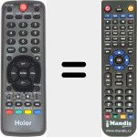 Replacement remote control for HTR-D09B (504Q4605101)