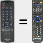 Replacement remote control for CT-814
