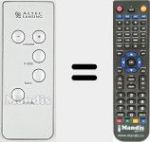 Replacement remote control for ALTEC001