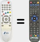 Replacement remote control for 3800 TDT