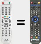 Replacement remote control for ADL001