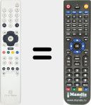 Replacement remote control for CanalDigital001