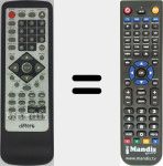 Replacement remote control for DIF002