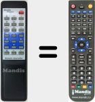 Replacement remote control for MediaPlayer001