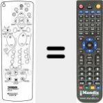Replacement remote control for REMCON257
