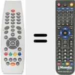Replacement remote control for REMCON533