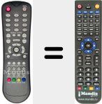 Replacement remote control for M1900R (Vers 1)