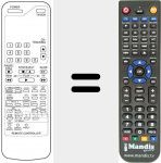 Replacement remote control for REMCON867