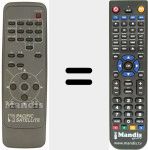 Replacement remote control for REMCON1160