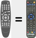 Replacement remote control for REMCON1114