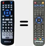 Replacement remote control for REMCON613