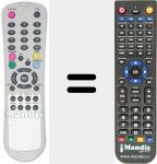 Replacement remote control for REMCON552