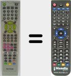 Replacement remote control for MX-TM7415N DivX