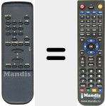 Replacement remote control for REMCON149