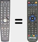 Replacement remote control for DV983H