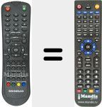 Replacement remote control for REMCON1169