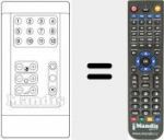 Replacement remote control for RCIV12FACH