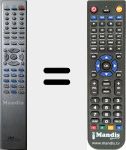 Replacement remote control for DVD-R366