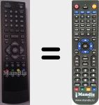 Replacement remote control for DMB105HD