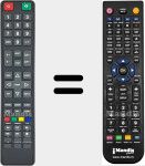 Replacement remote control for LED-1840 SMART