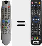 Replacement remote control for REMCON591