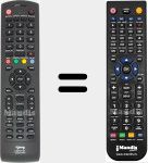 Replacement remote control for CELED26HD6