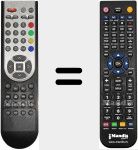 Replacement remote control for EN21647S