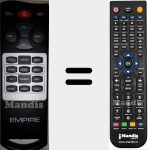 Replacement remote control for Unico TV