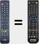 Replacement remote control for HI3205HD
