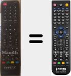 Replacement remote control for INTV3216