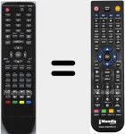 Replacement remote control for LEDTVJTC19