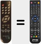 Replacement remote control for KEUM 1