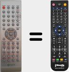 Replacement remote control for TV155