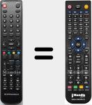 Replacement remote control for Hercules (S1901DVT)