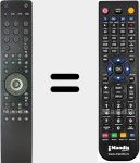 Replacement remote control for TP3