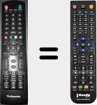 Replacement remote control for TE3219SM