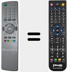 Replacement remote control for 510320A (36041110)
